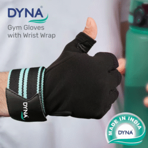 Dyna Gym Gloves for Men and Women - Black Medium (6609)